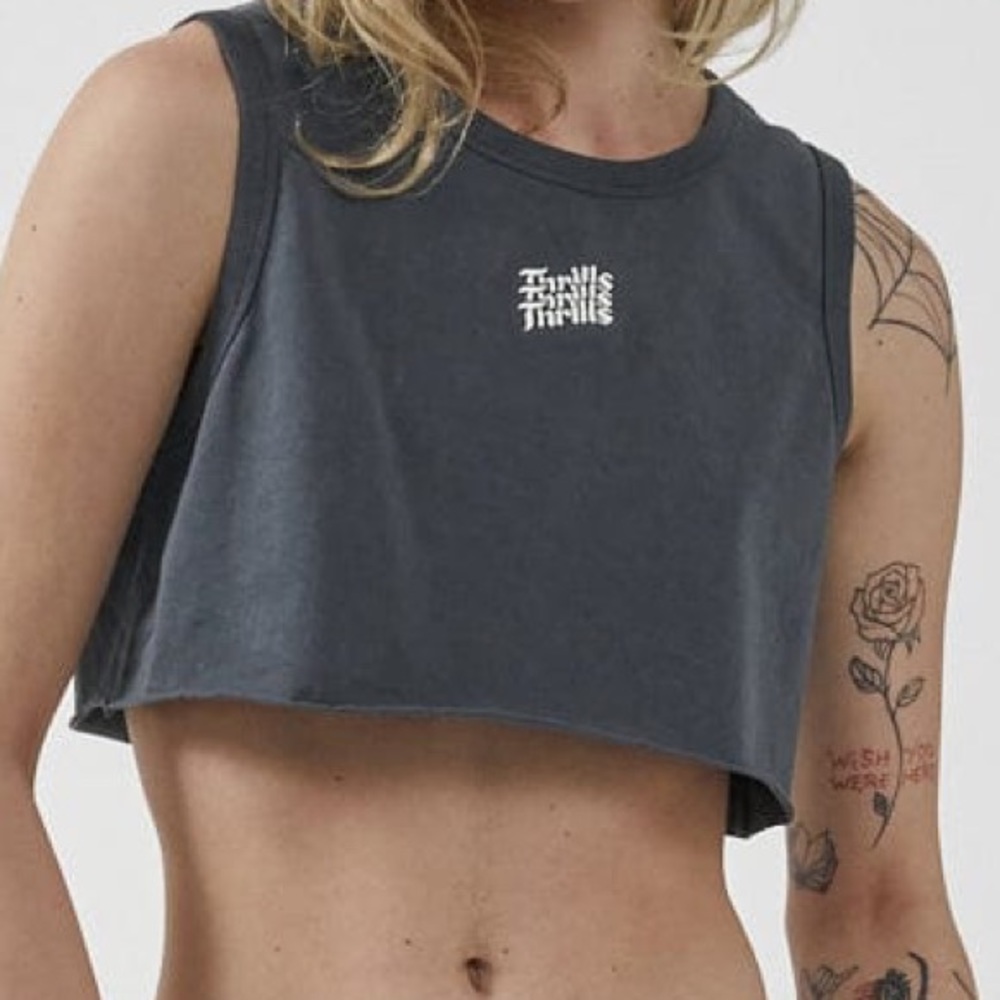 Thrills Forever Thrills Super Crop Tank – Petrol Thrills Co.